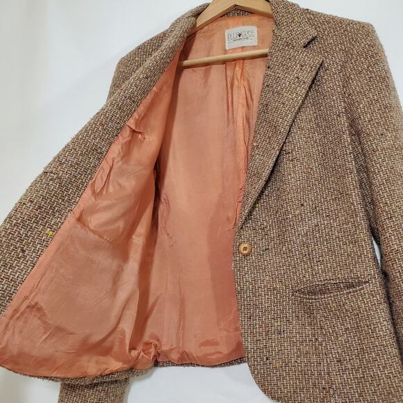 Vintage PlumTree | Wool Blend Tweed Blazer Pockets Lining - see sizing - Picture 4 of 8